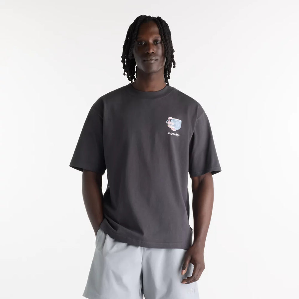 Grey Days Coffee Oversized T-Shirt - New Balance Clothing