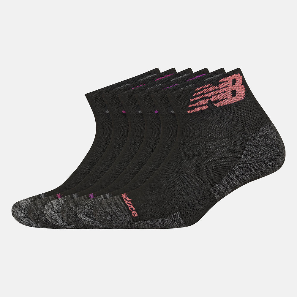 Performance Cushion Quarter Socks 6 Pack | New Balance Accessories - Women / Men