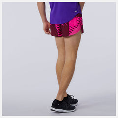 Printed Fast Flight 3 inch Split Short | New Balance Clothing - Men