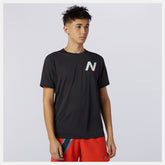 Printed Impact Run Short Sleeve | New Balance Clothing - Men