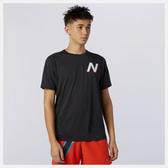 Printed Impact Run Short Sleeve | New Balance Clothing - Men