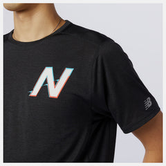 Printed Impact Run Short Sleeve | New Balance Clothing - Men