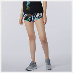 Printed Impact Run Short 3 Inch | New Balance Clothing - Women