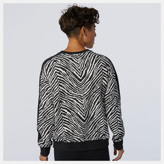 NB Athletics AOP Animal Print Crew | New Balance Clothing - Women