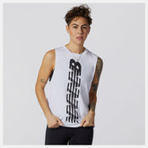 Relentless Cinched Back Graphic Tank | New Balance Clothing - Women