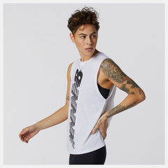 Relentless Cinched Back Graphic Tank | New Balance Clothing - Women