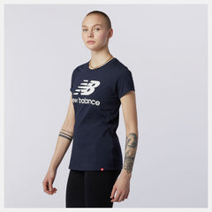 Essentials Stacked Logo Tee | New Balance Clothing - Women