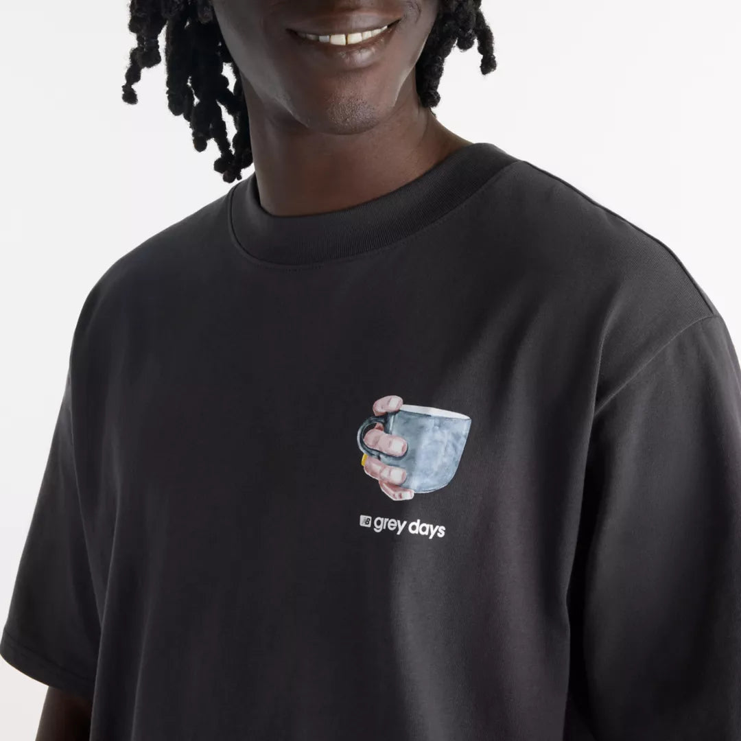 Grey Days Coffee Oversized T-Shirt - New Balance Clothing