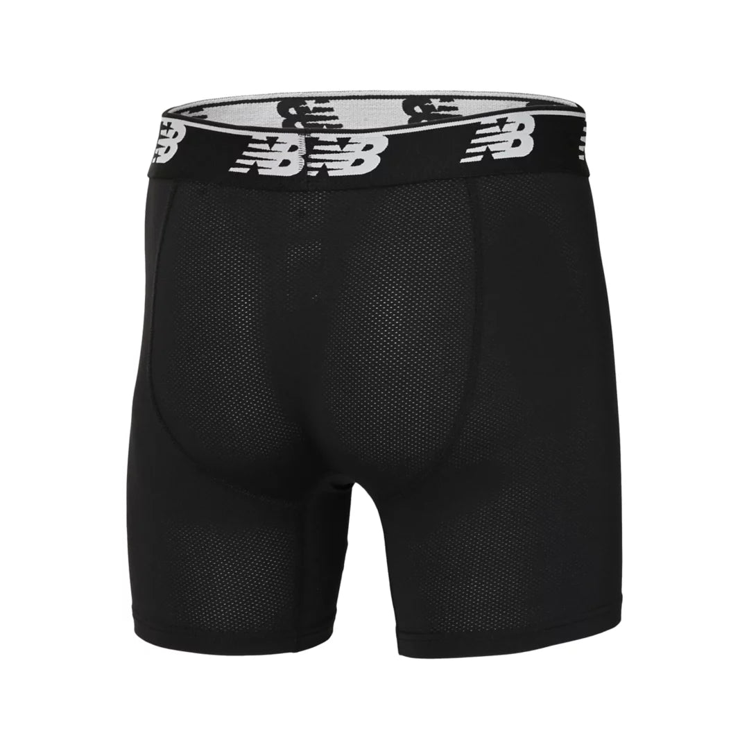 Mens Mesh 5 Inch Boxer Brief No Fly 3 Pack - New Balance Accessories
