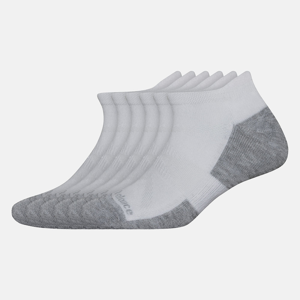 Performance Cushion Low Cut Tab Socks 6 Pack | New Balance Accessories - Women / Men