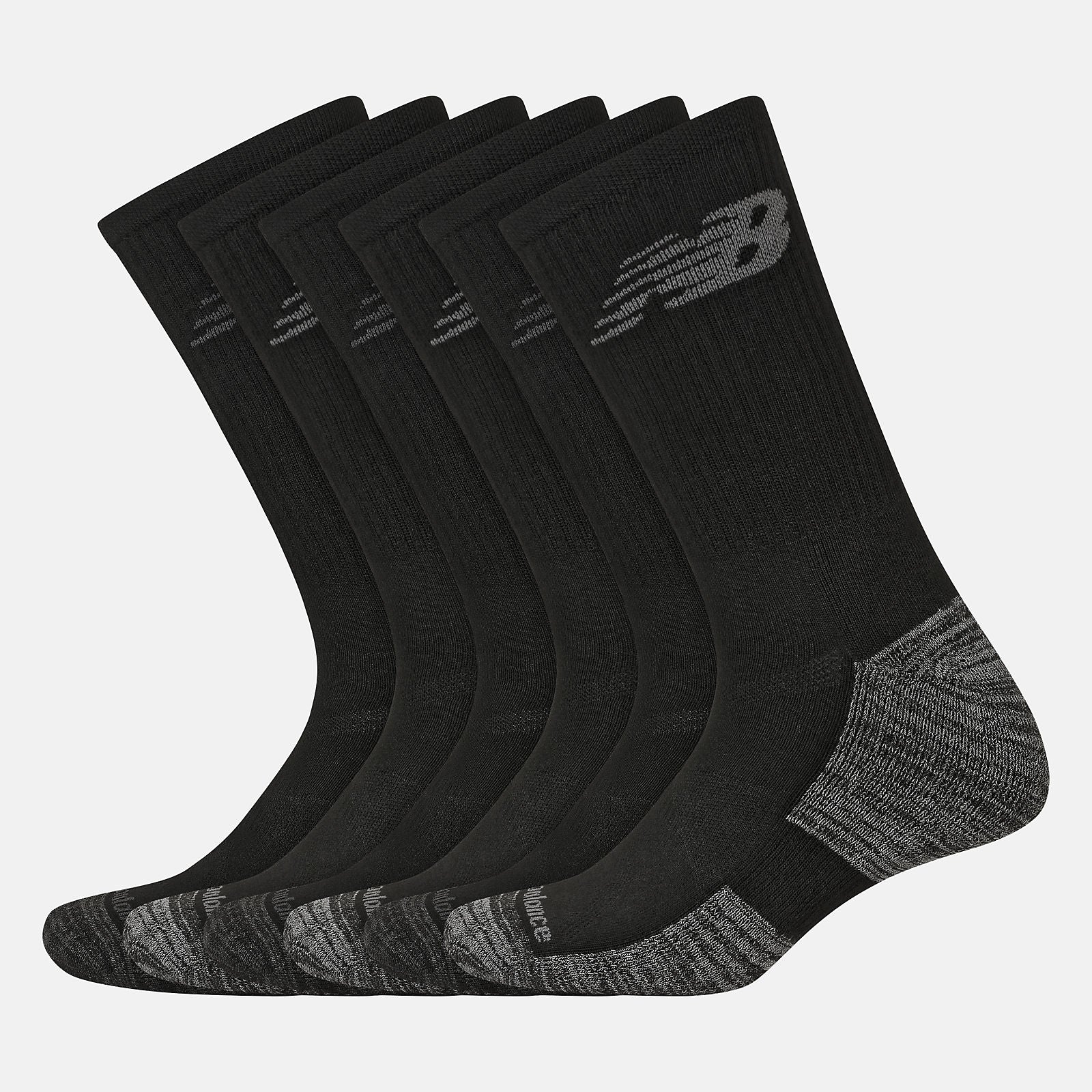 Performance Cushion Crew Socks 6 Pack | New Balance Accessories - Women / Men