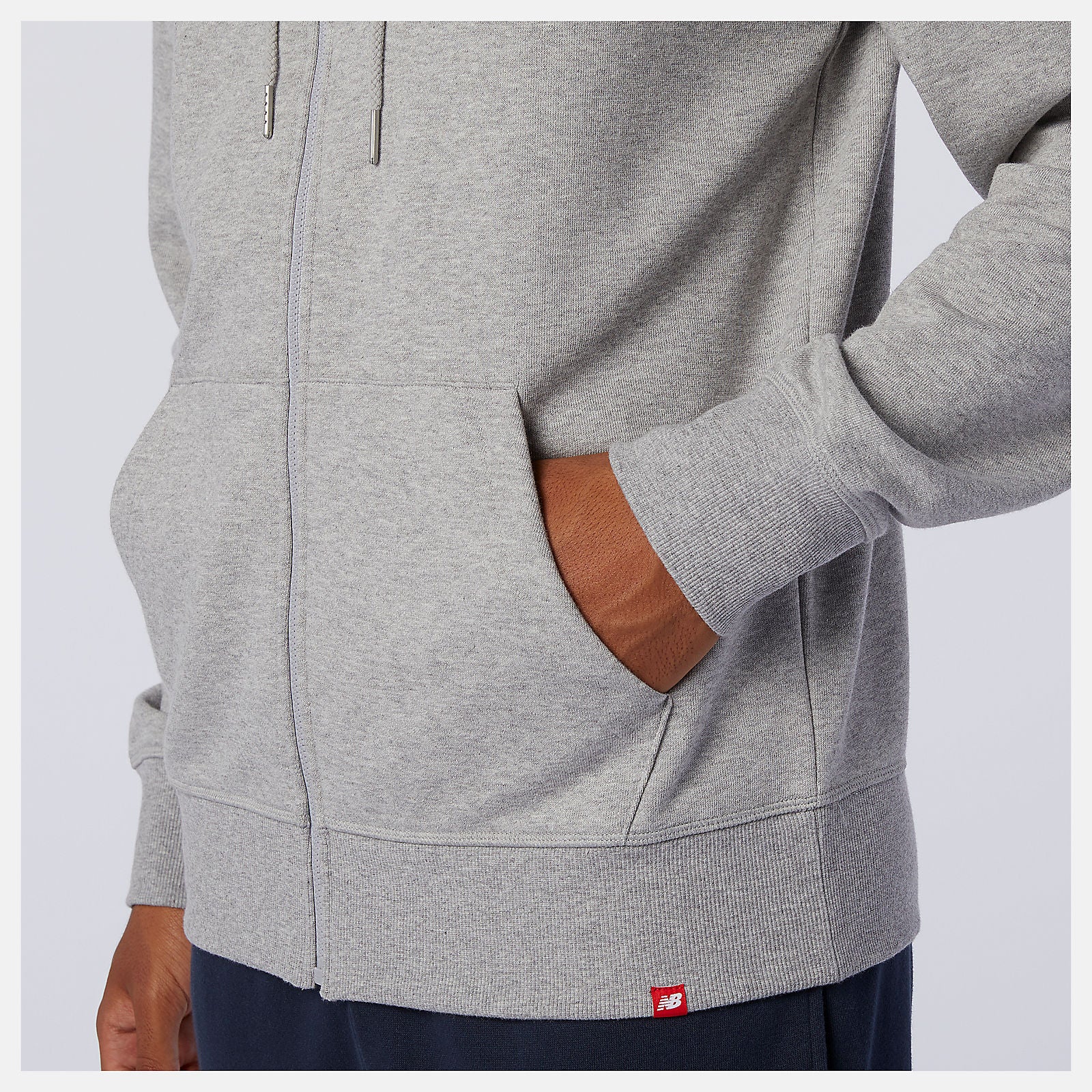 NB Essentials Stacked Full Zip Hoodie | New Balance Clothing - Men