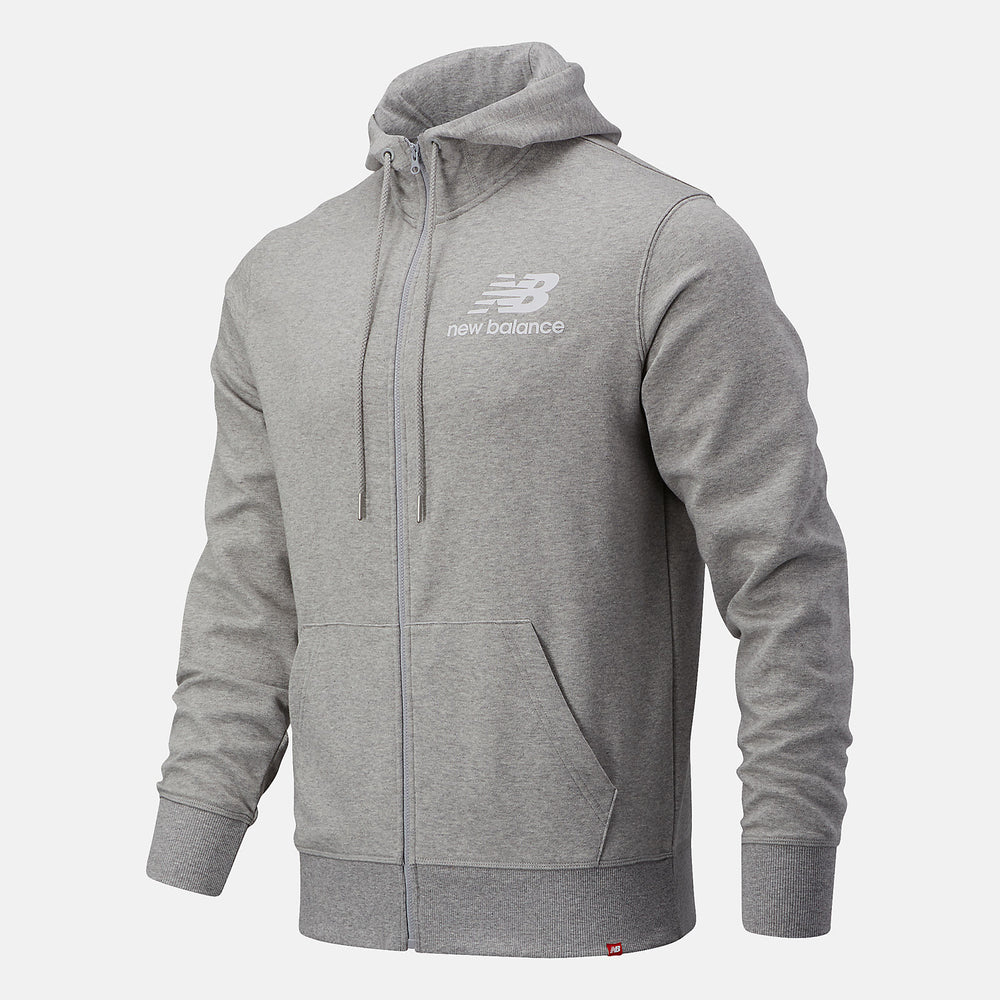 NB Essentials Stacked Full Zip Hoodie | New Balance Clothing - Men