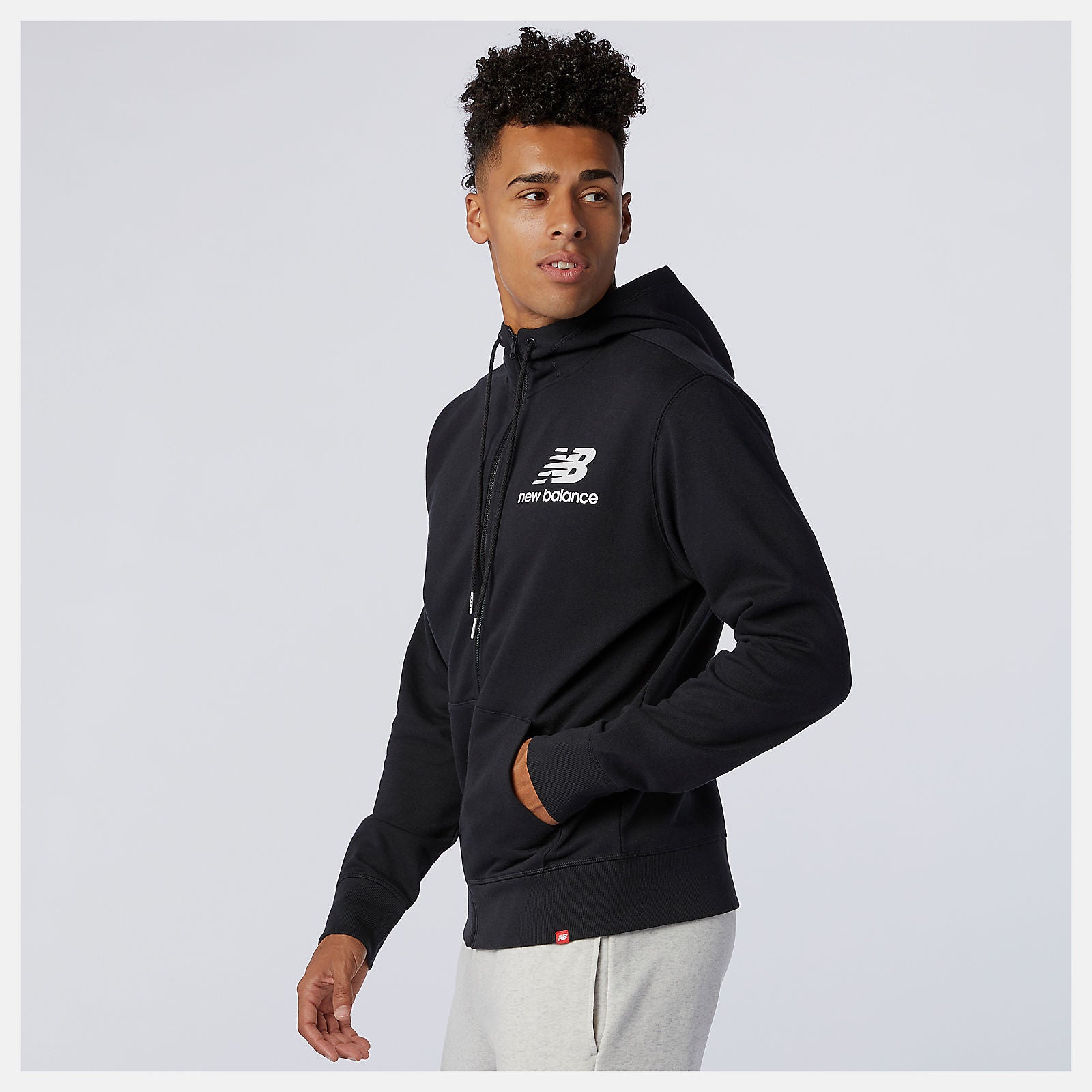 NB Essentials Stacked Full Zip Hoodie | New Balance Clothing - Men