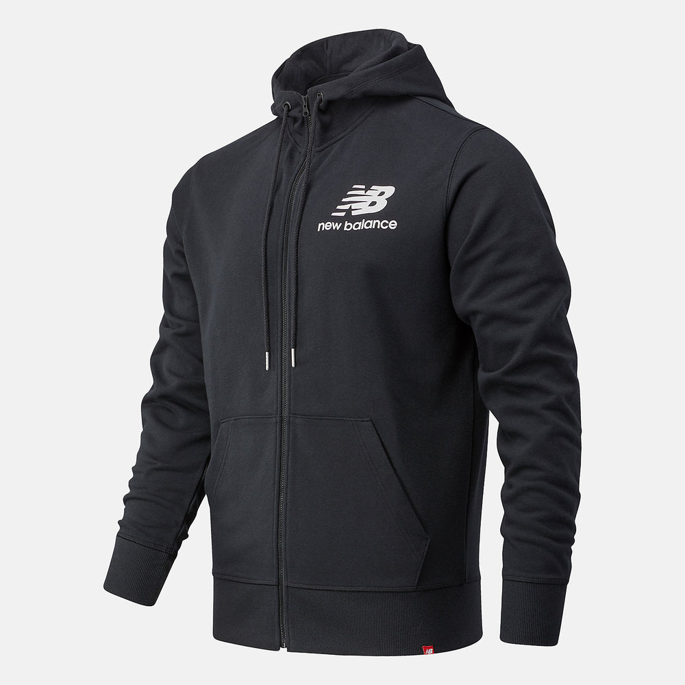 NB Essentials Stacked Full Zip Hoodie | New Balance Clothing - Men