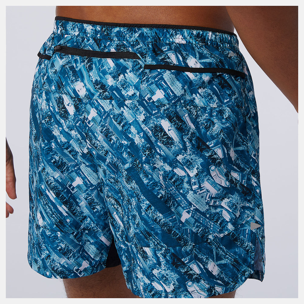 NYC Marathon Printed Impact Run 5 Inch Short | New Balance Clothing - Men