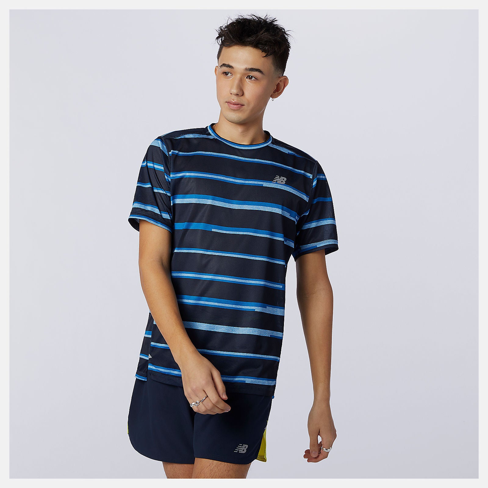 Printed Impact Run Short Sleeve | New Balance Clothing - Men