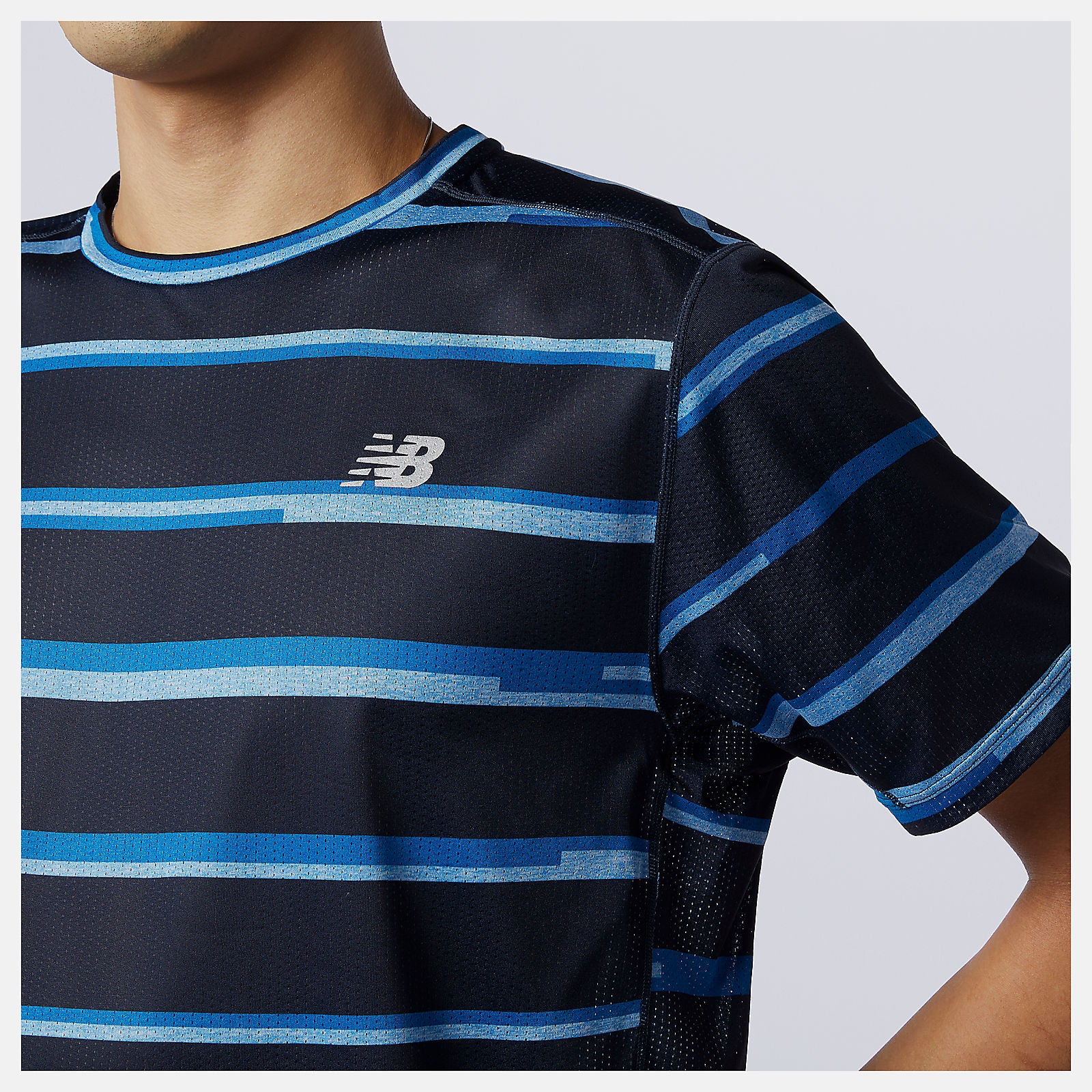 Printed Impact Run Short Sleeve | New Balance Clothing - Men