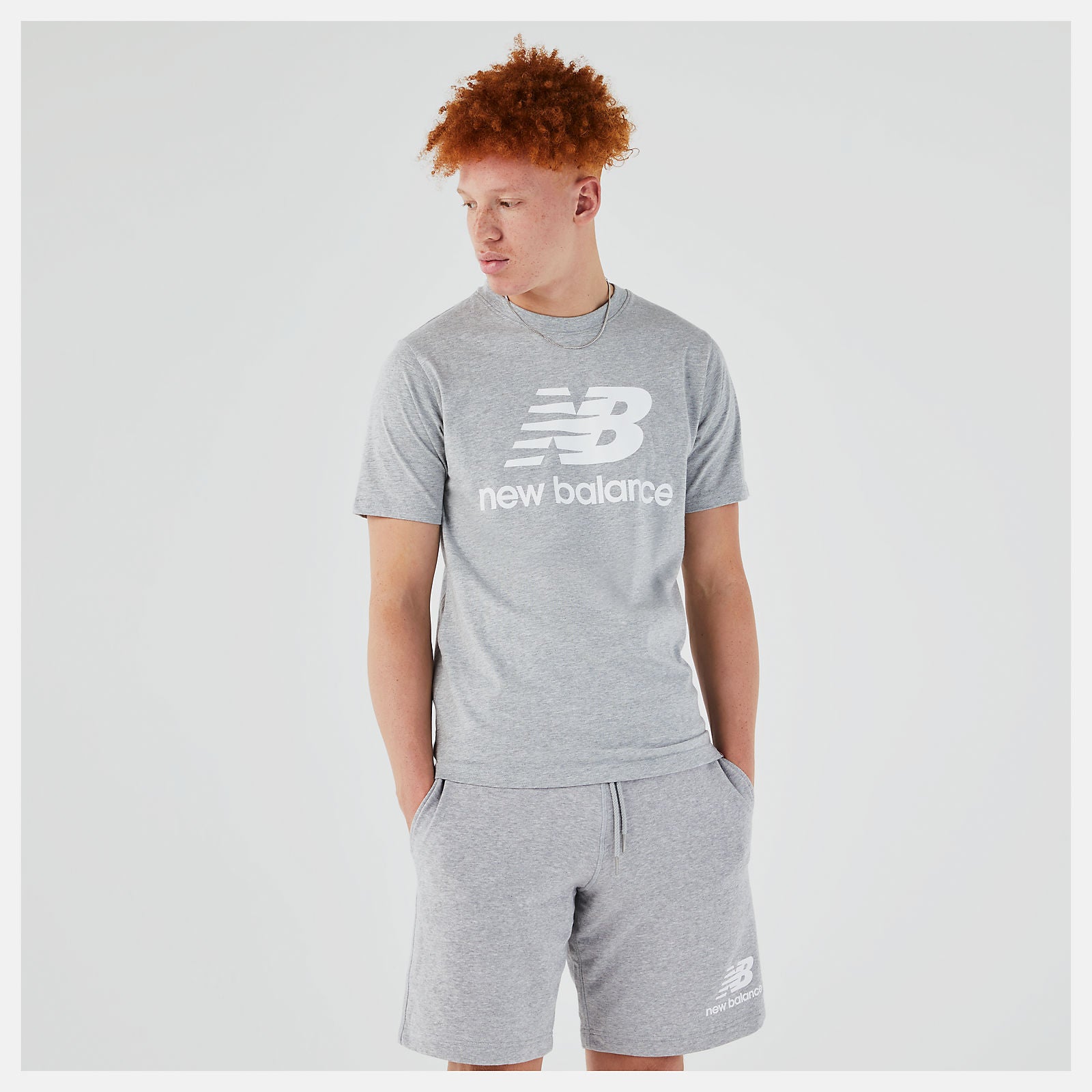 Essentials Stacked Logo Tee | New Balance Clothing - Men