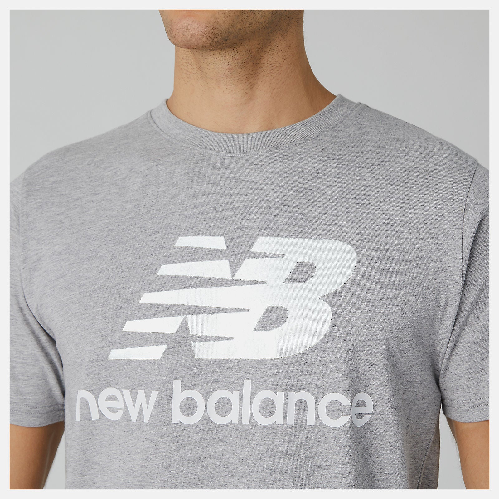 Essentials Stacked Logo Tee | New Balance Clothing - Men
