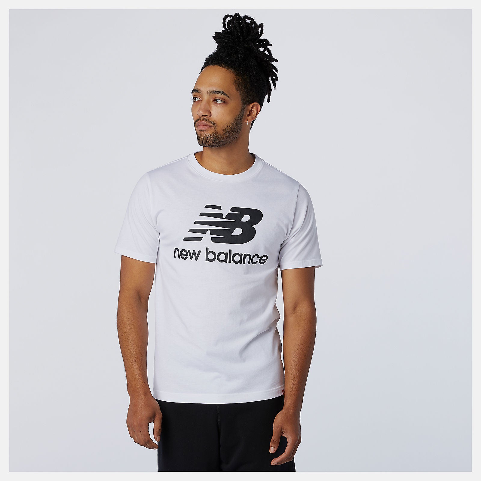 Essentials Stacked Logo Tee | New Balance Clothing - Men