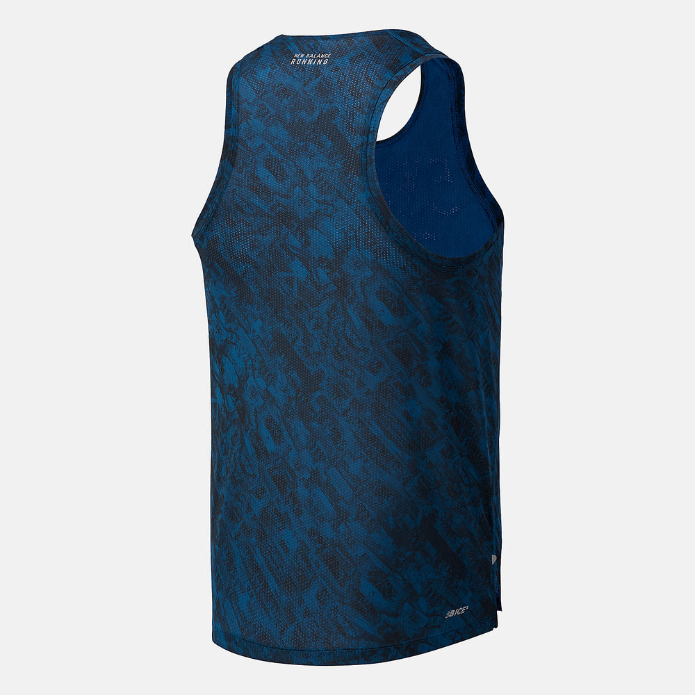 NYC Marathon Printed Impact Run Singlet | New Balance Clothing - Men