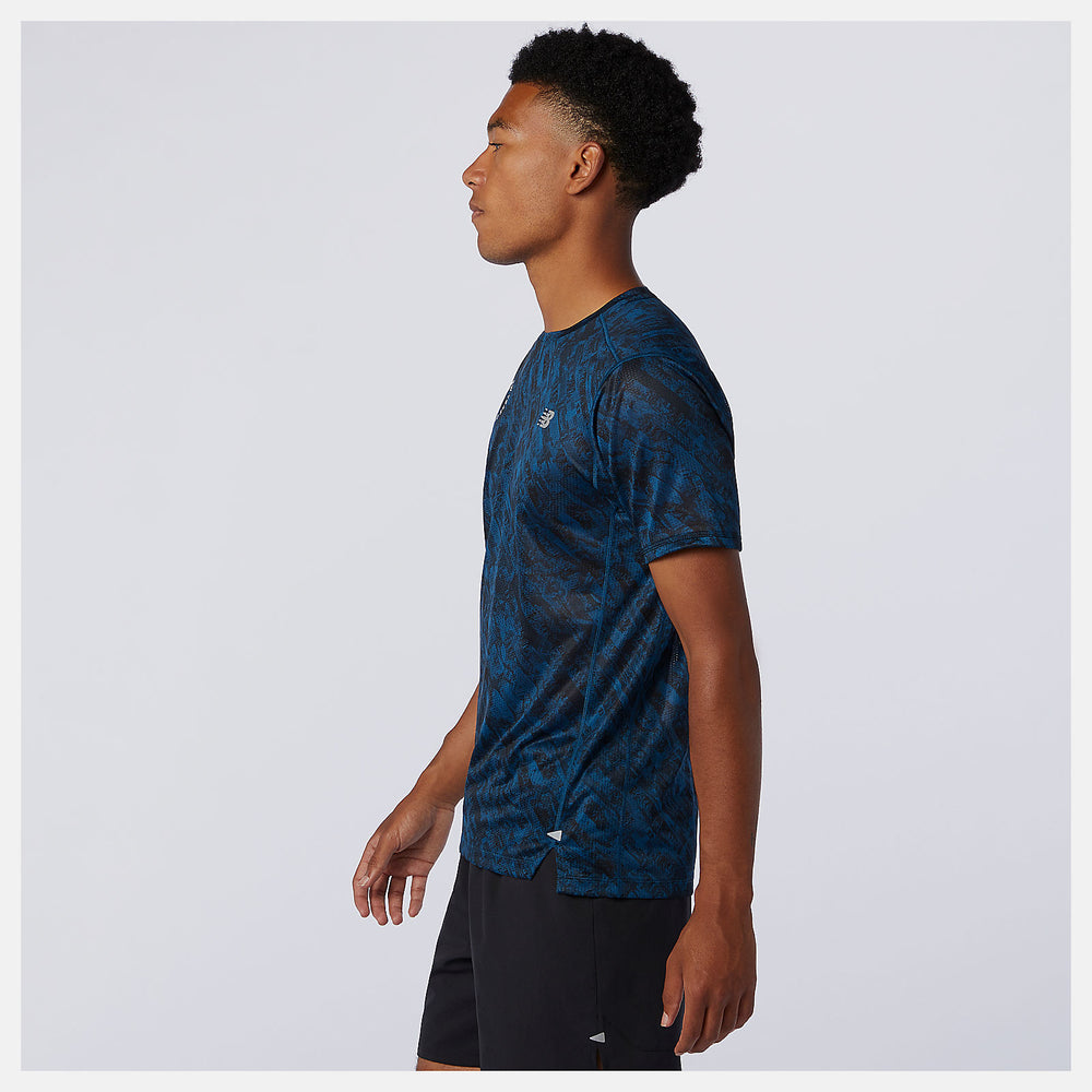 NYC Marathon Printed Impact Run Short Sleeve | New Balance Clothing - Men