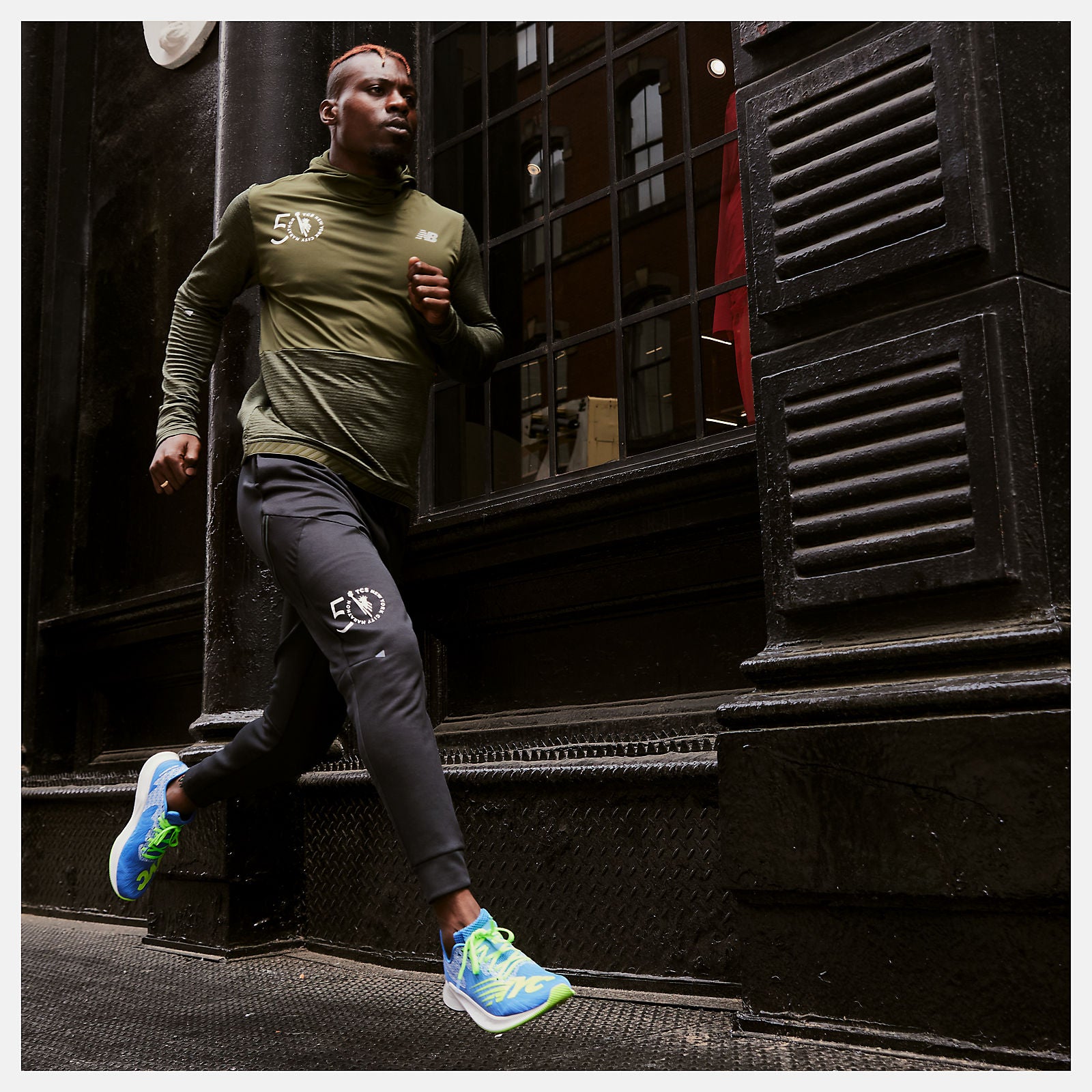 NYC Marathon Impact Run Grid Back Hoodie | New Balance Clothing - Men