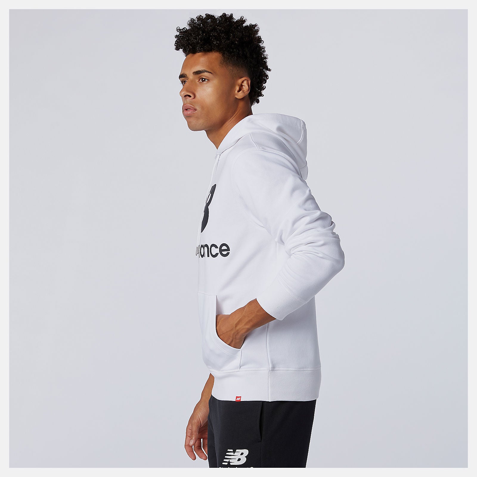 NB Essentials Stacked Logo Po Hoodie | New Balance Clothing - Men