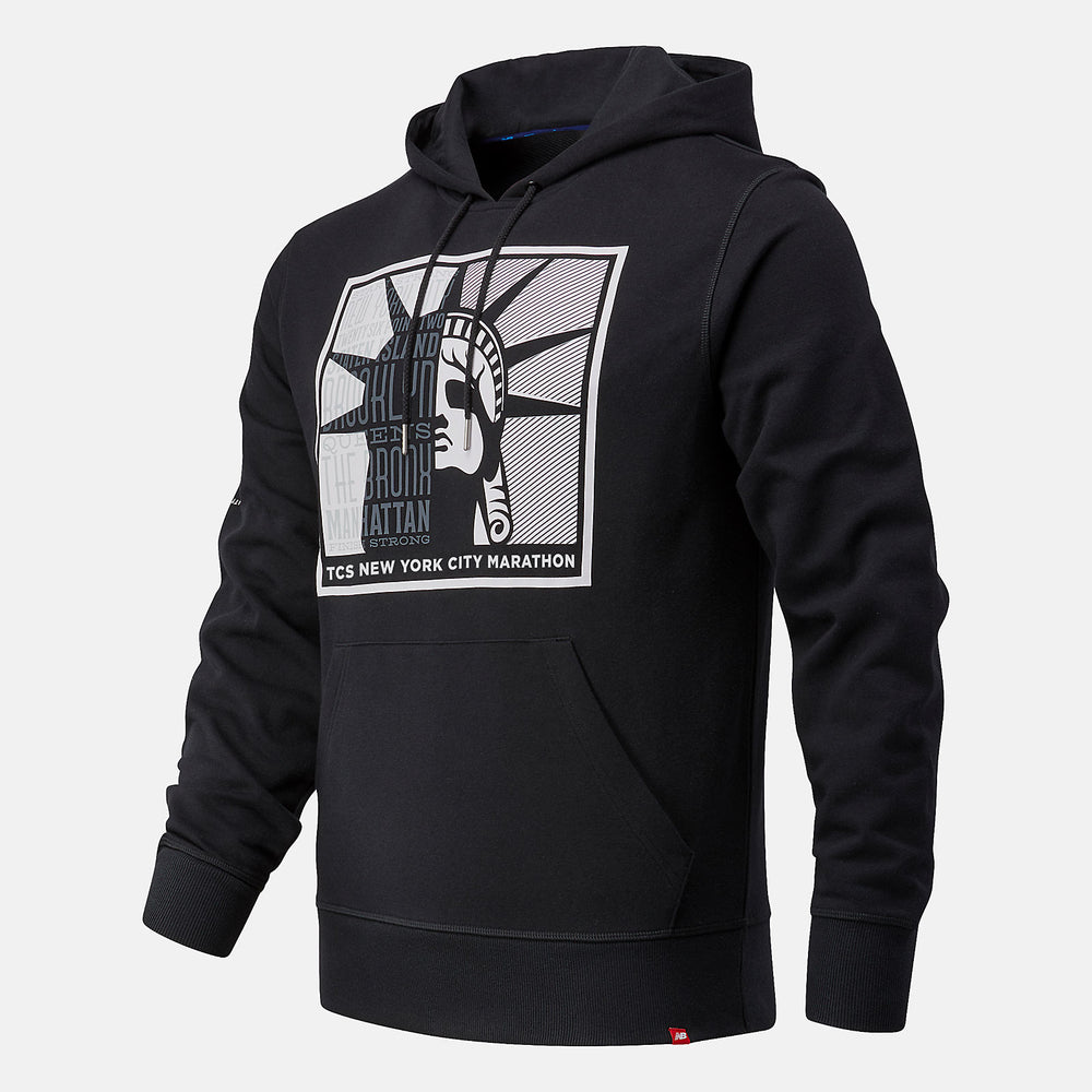 NYC Marathon Essentials Stacked Logo Po Hoodie | New Balance Clothing - Men
