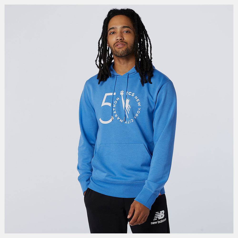 NYC Marathon Essentials Stacked Logo Po Hoodie | New Balance Clothing - Men