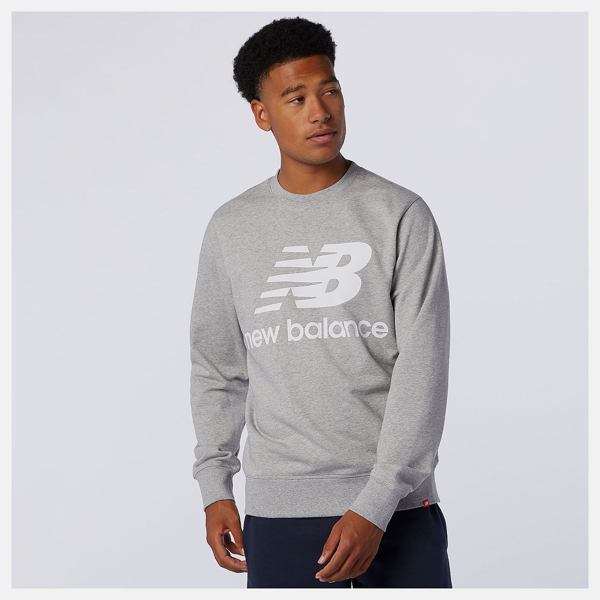 NB Essentials Stacked Logo Crew | New Balance Clothing - Men