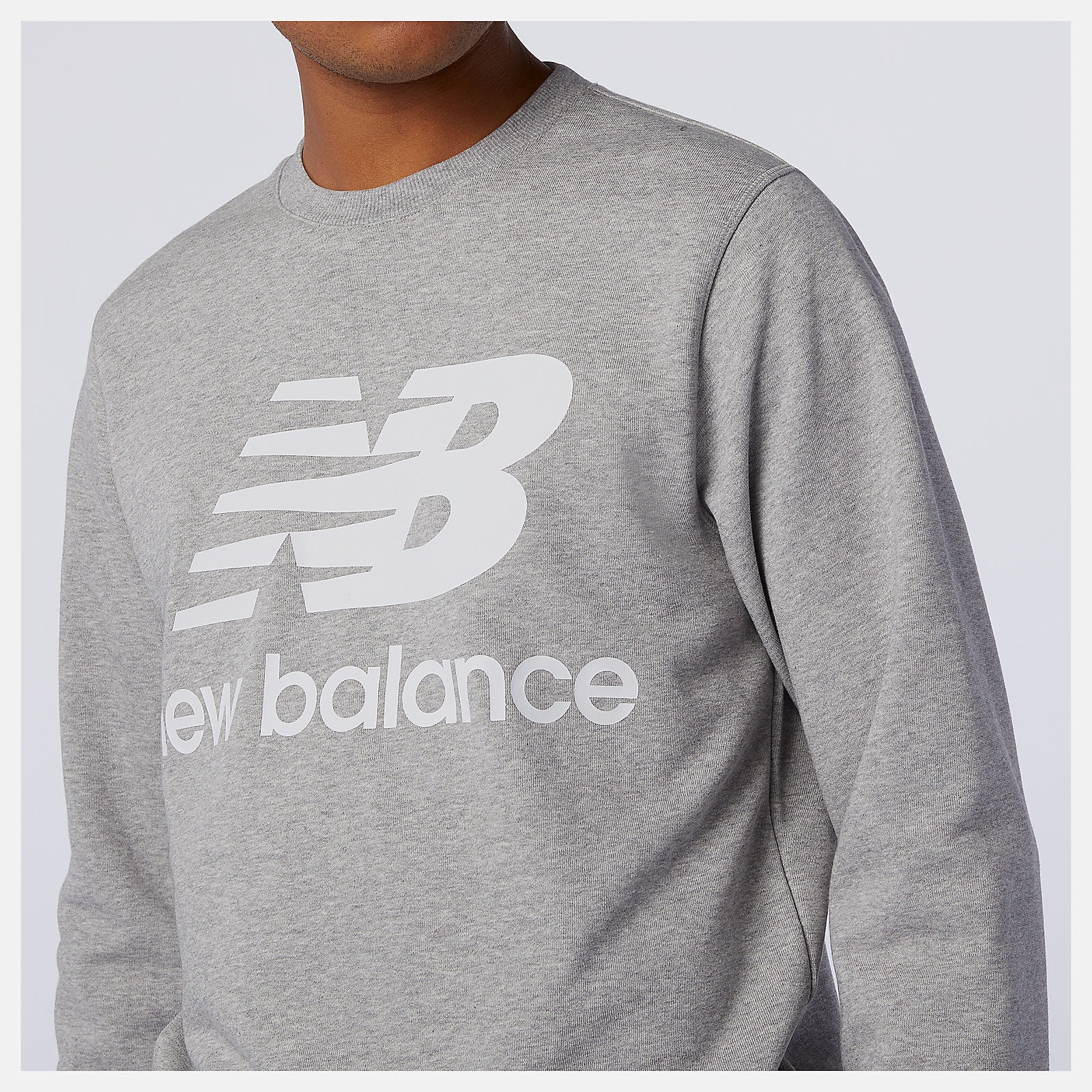 NB Essentials Stacked Logo Crew | New Balance Clothing - Men