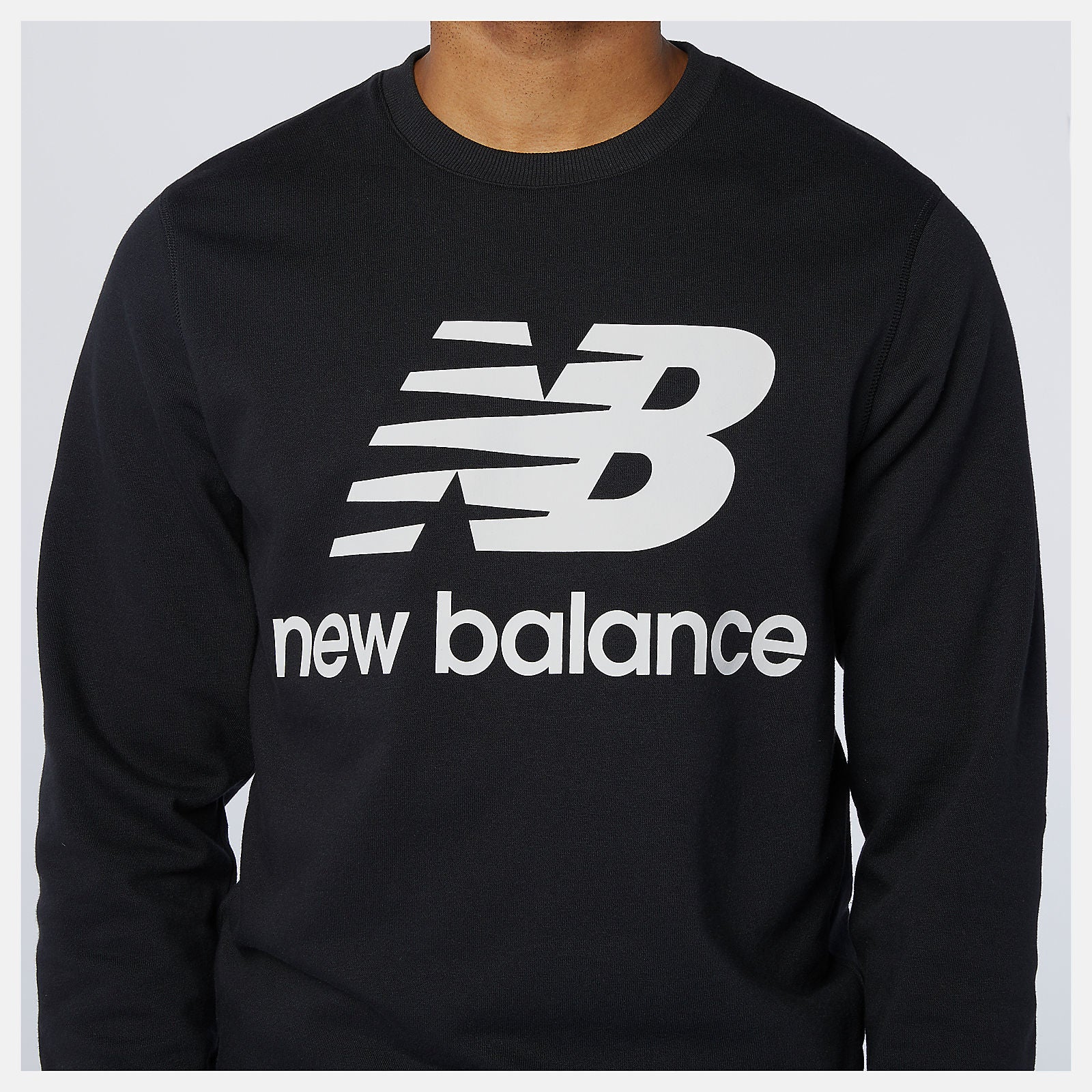 NB Essentials Stacked Logo Crew | New Balance Clothing - Men
