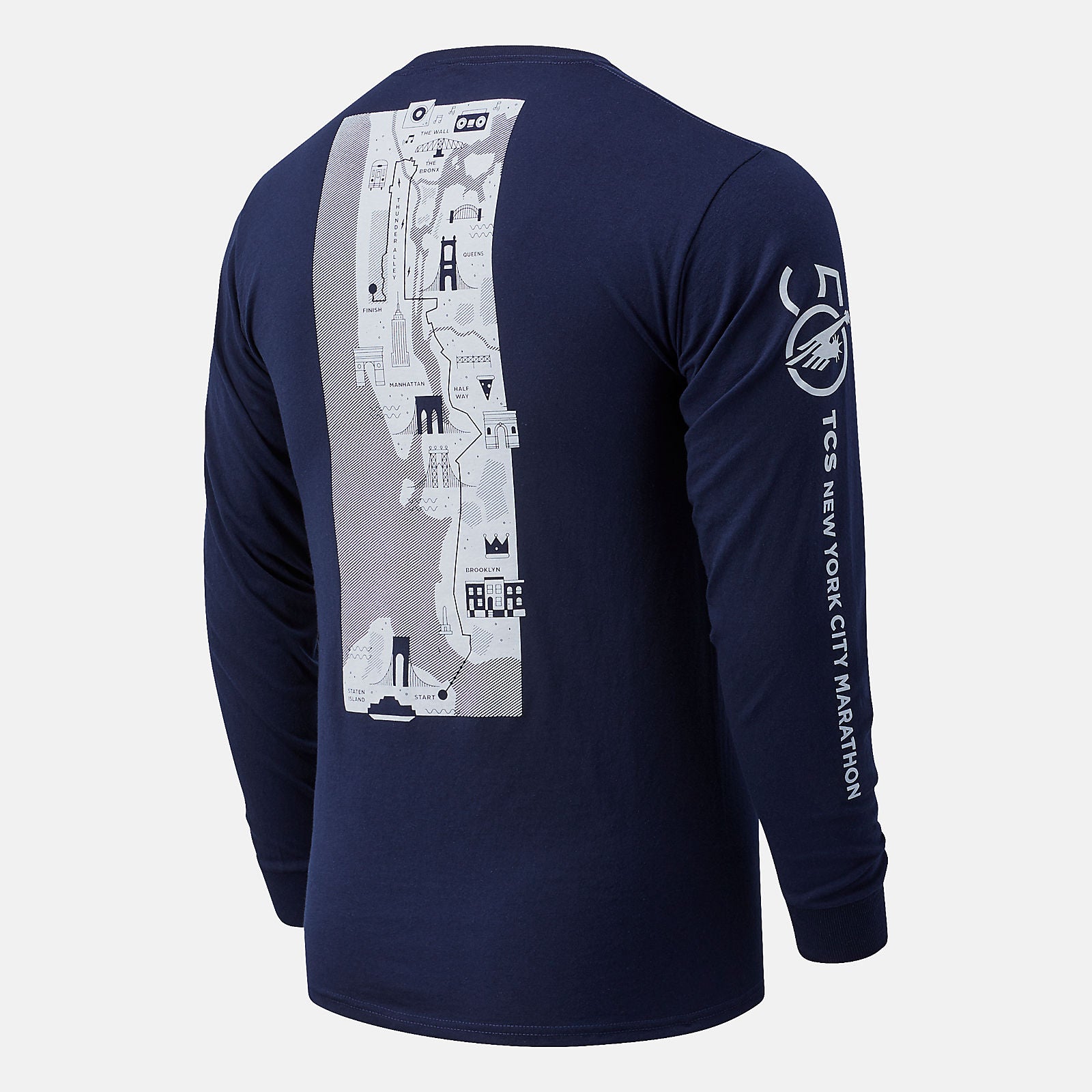NYC Marathon Map Long Sleeve | New Balance Clothing - Men