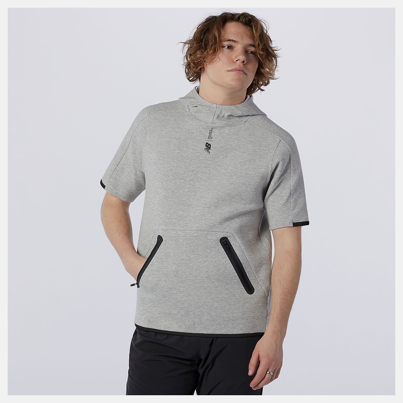 Fortitech Fleece Short Sleeve Hoodie | New Balance Clothing - Men