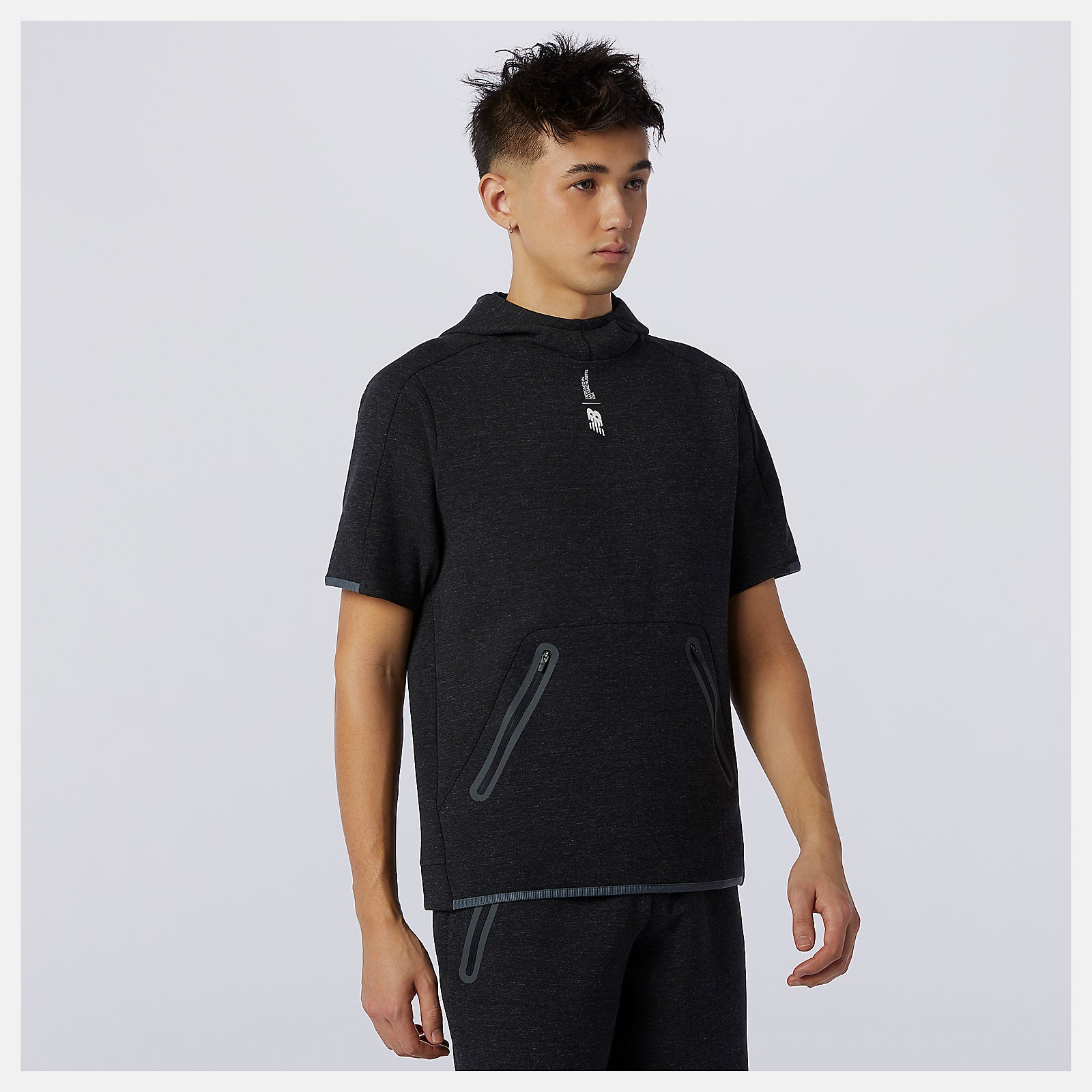 Fortitech Fleece Short Sleeve Hoodie | New Balance Clothing - Men