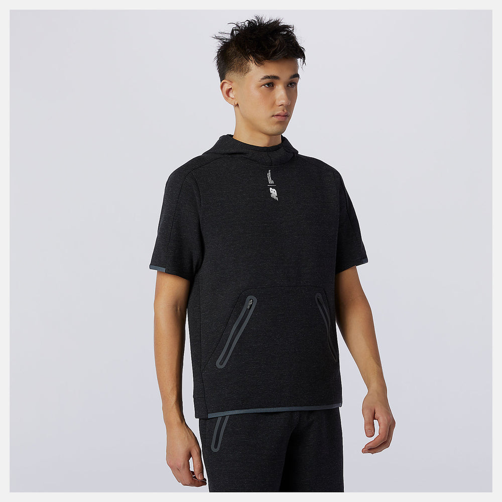 Fortitech Fleece Short Sleeve Hoodie | New Balance Clothing - Men