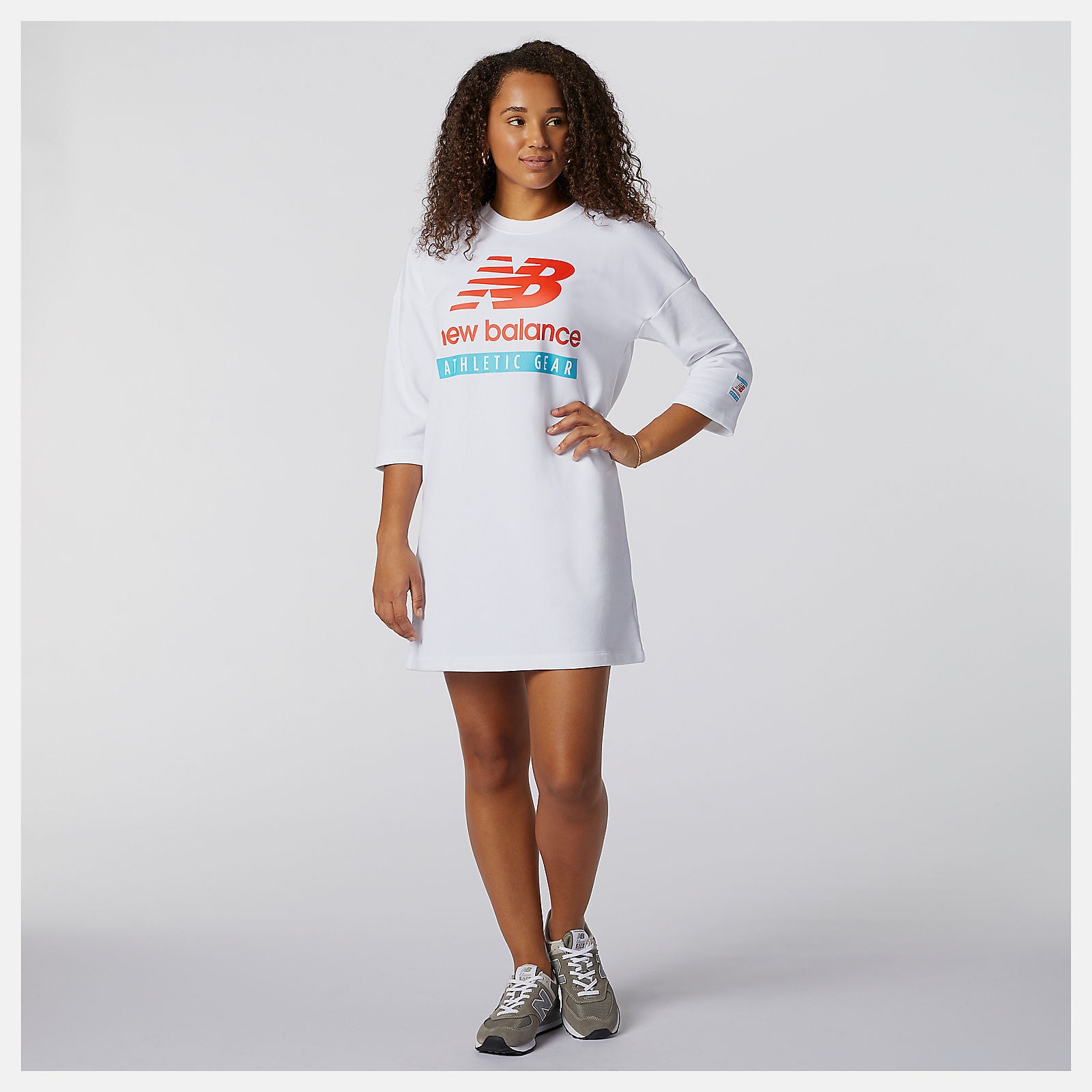 NB Essentials Field Day Crew Fleece Dress | New Balance Clothing - Women