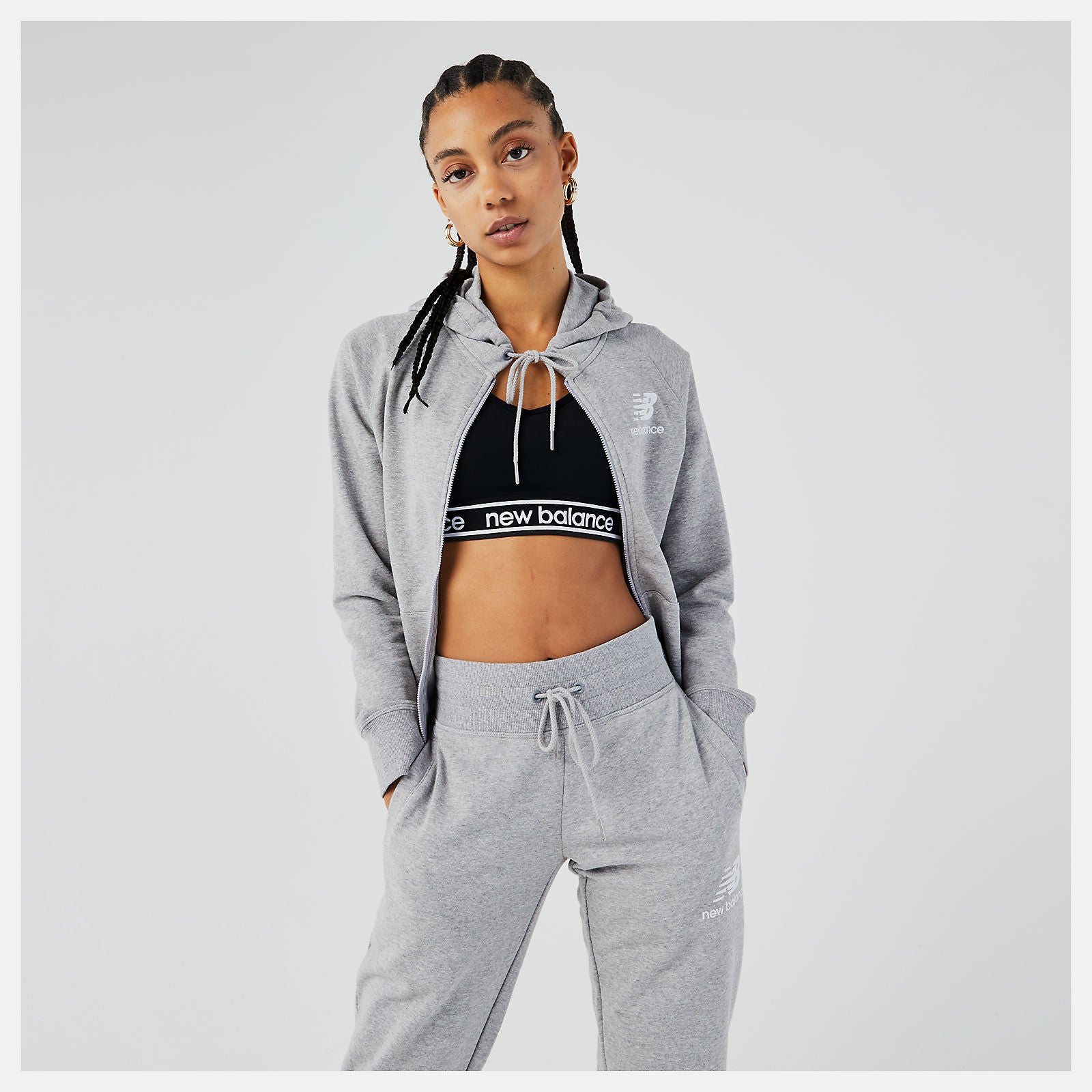 Essentials FZ Hoodie | New Balance Clothing - Women