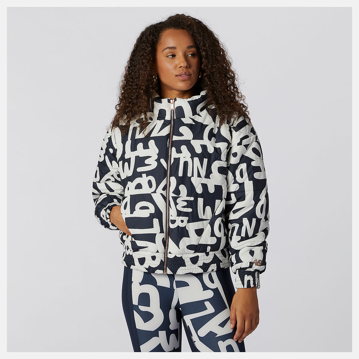 Determination Packable Printed Quilted Jacket | New Balance Clothing - Women