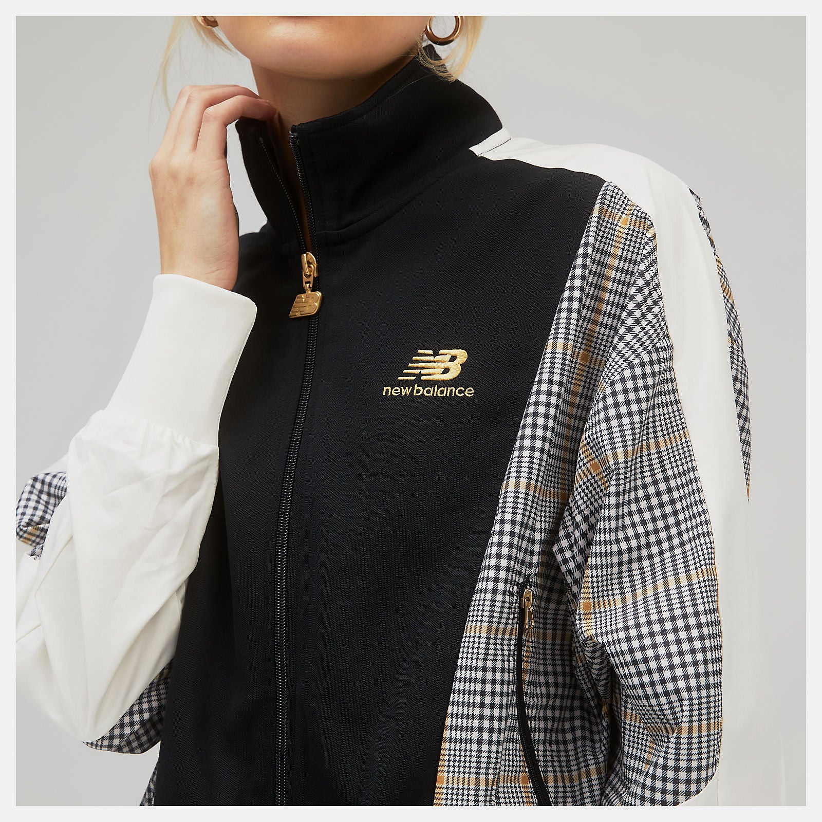 NB Athletics Higher Learning Stripe Track Jacket | New Balance Clothing - Women