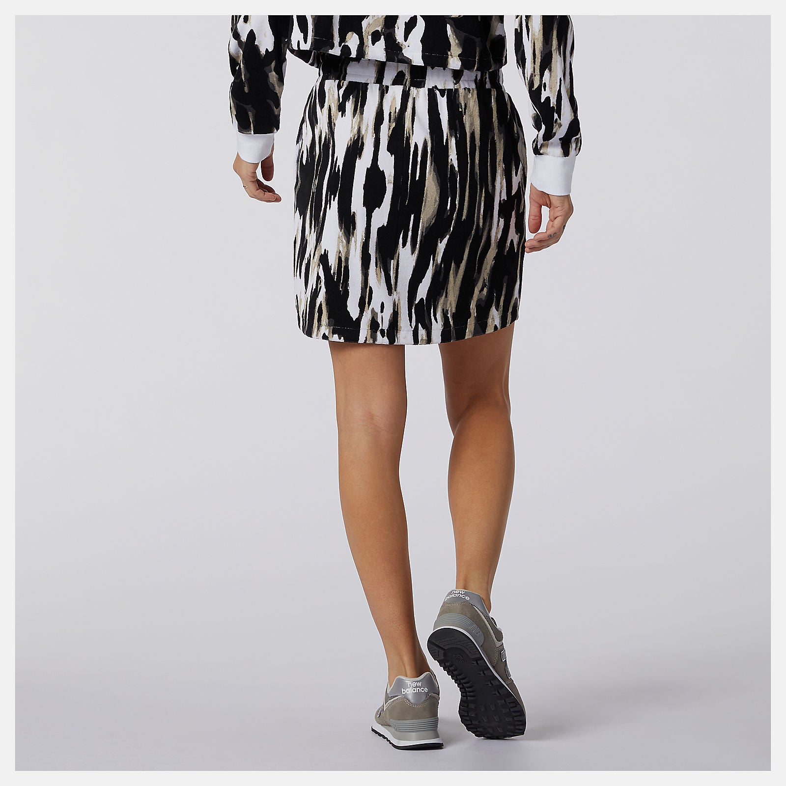 NB Athletics Collide Printed Terry Skirt | New Balance Clothing - Women