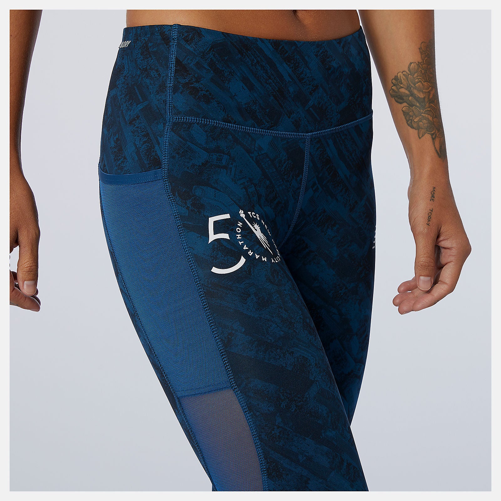 NYC Marathon Printed Impact Run Tight | New Balance Clothing - Women