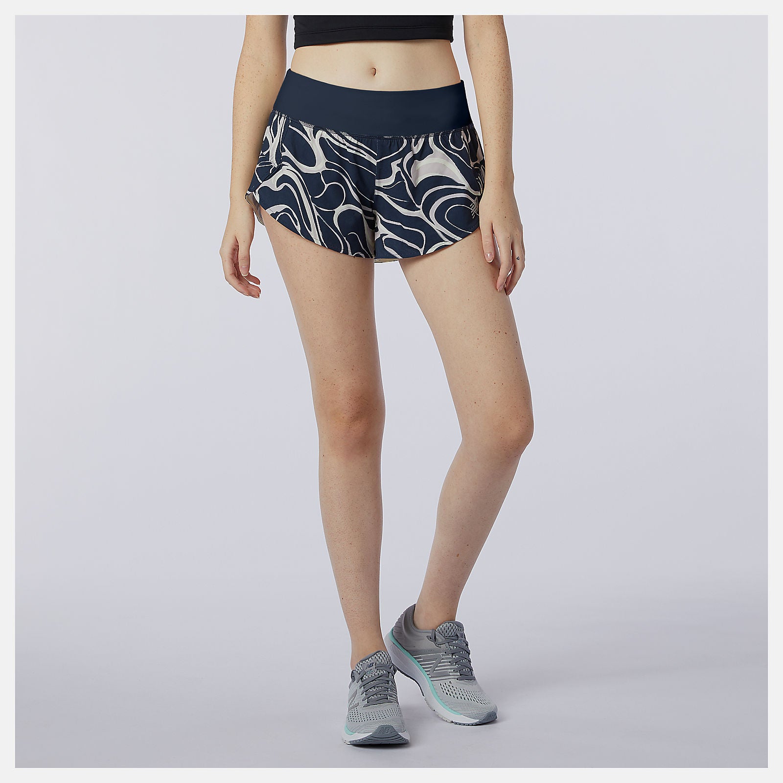 Printed Impact Run Short 3 Inch | New Balance Clothing - Women