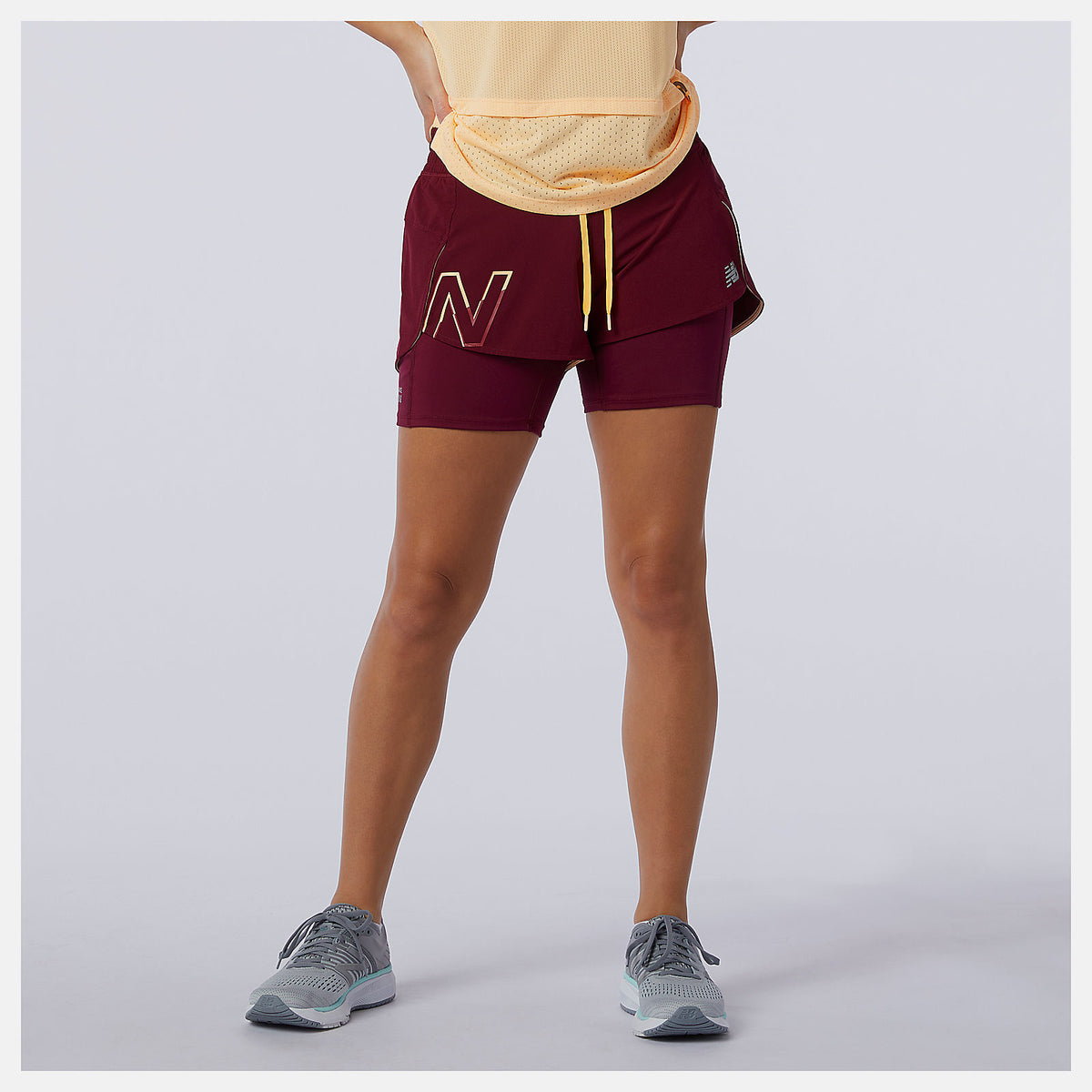Printed Impact Run 2 In 1 Short | New Balance Clothing - Women