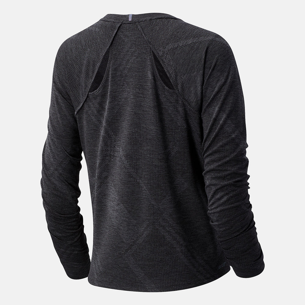NYC Marathon Q Speed Fuel Jacquard Long Sleeve | New Balance Clothing - Women