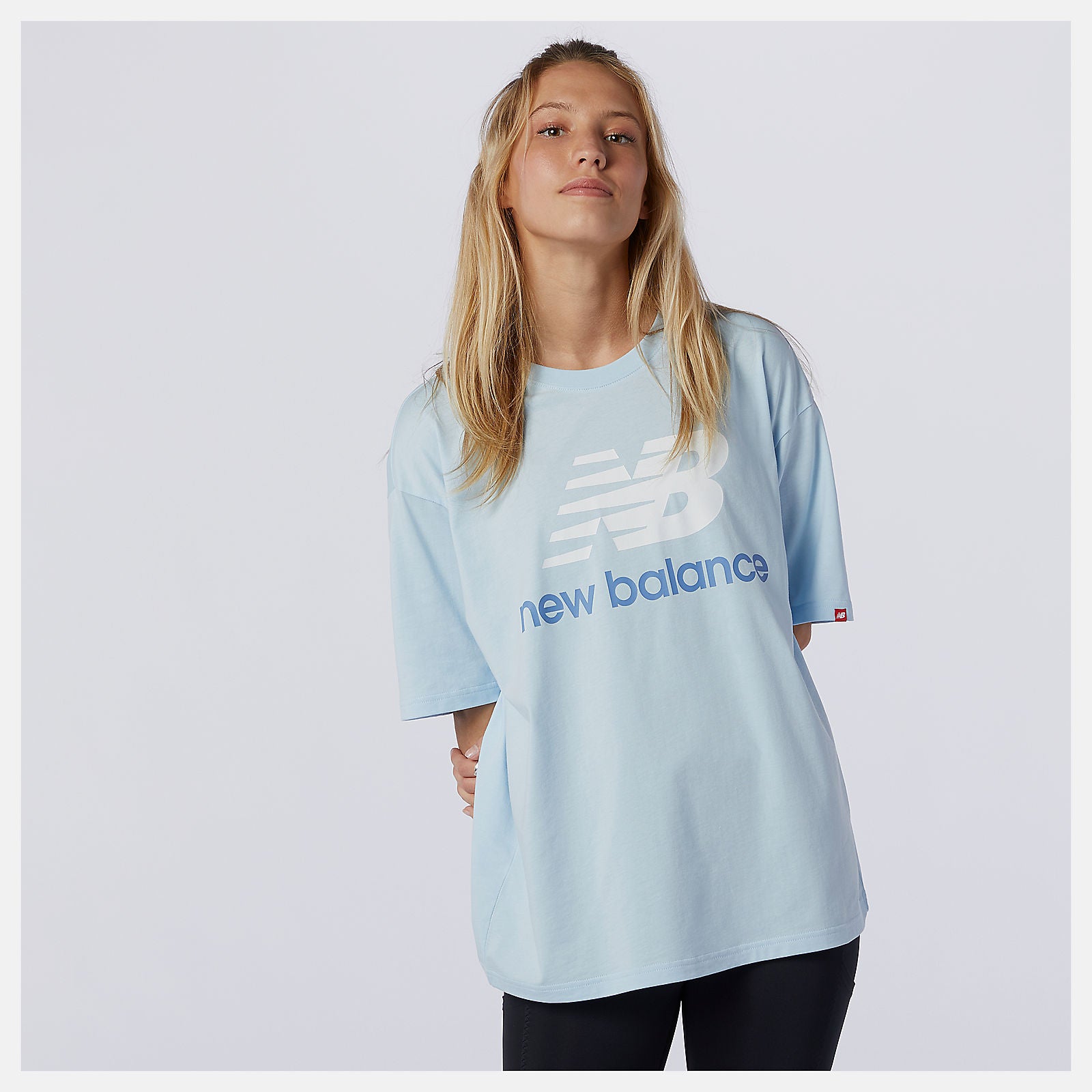 NB Essentials Stacked Logo Tee | New Balance Clothing - Women