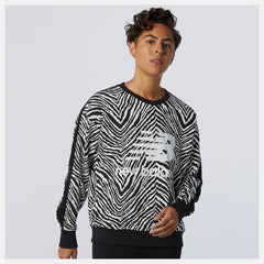 NB Athletics AOP Animal Print Crew | New Balance Clothing - Women
