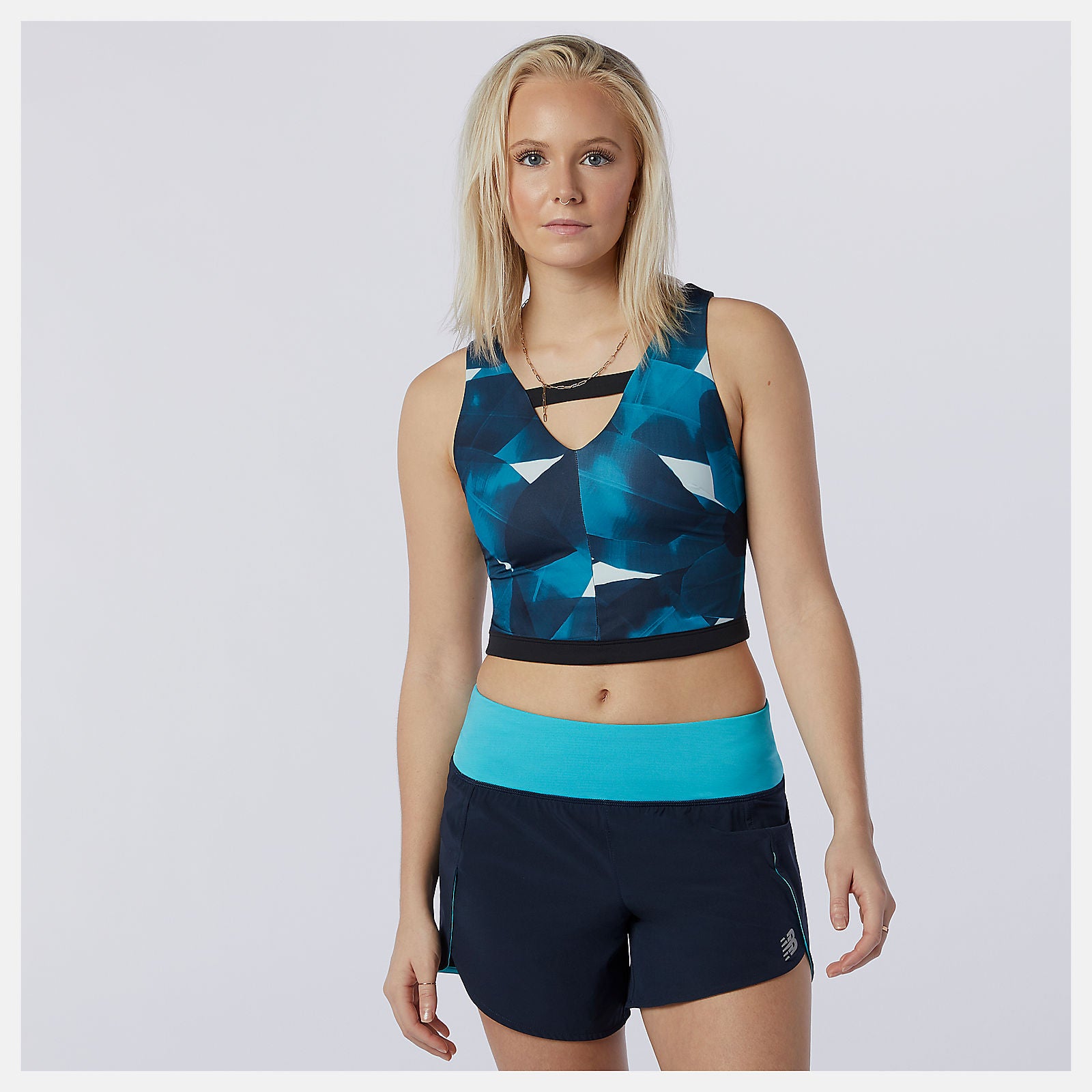 Transform NBSleek Printed Crop Top | New Balance Clothing - Women